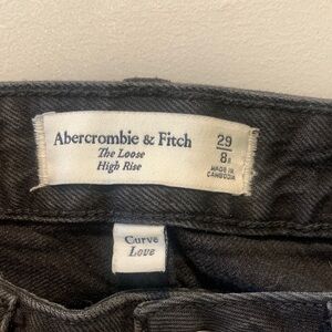 Abercrombie & Fitch Black The Loose High Rise Jeans